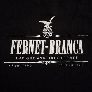 FERNET BRANCA Shirt SPIRITS Italy LIQUOR Aperitivo Digestivo FERNET-BRANCA